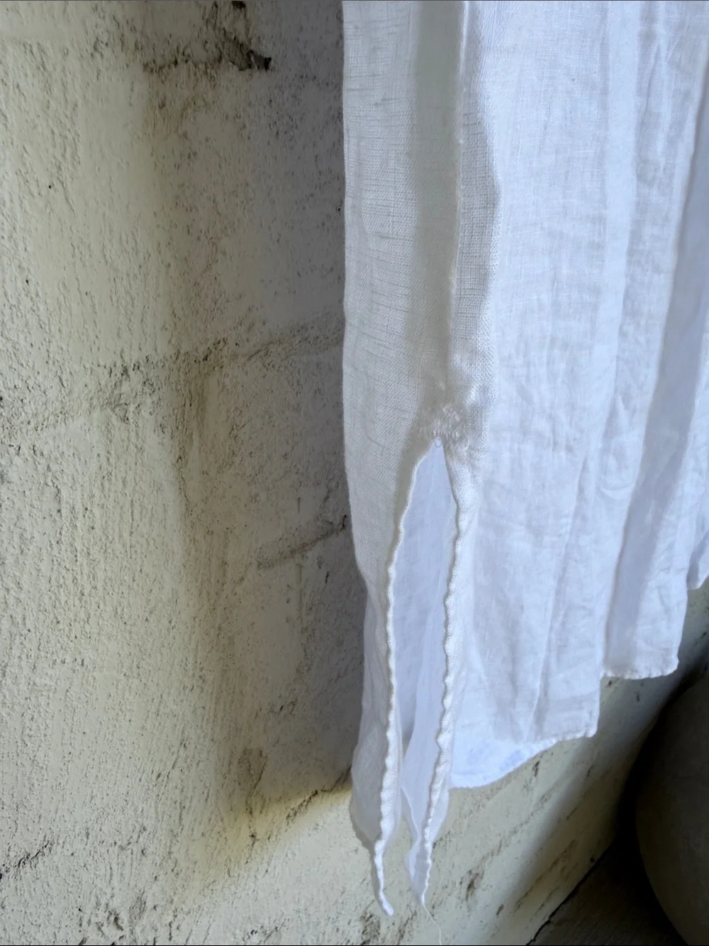 Grayson The Artist Linen Short Sleeve Shirt Midi Dress White Size Large - Picture 6 of 11